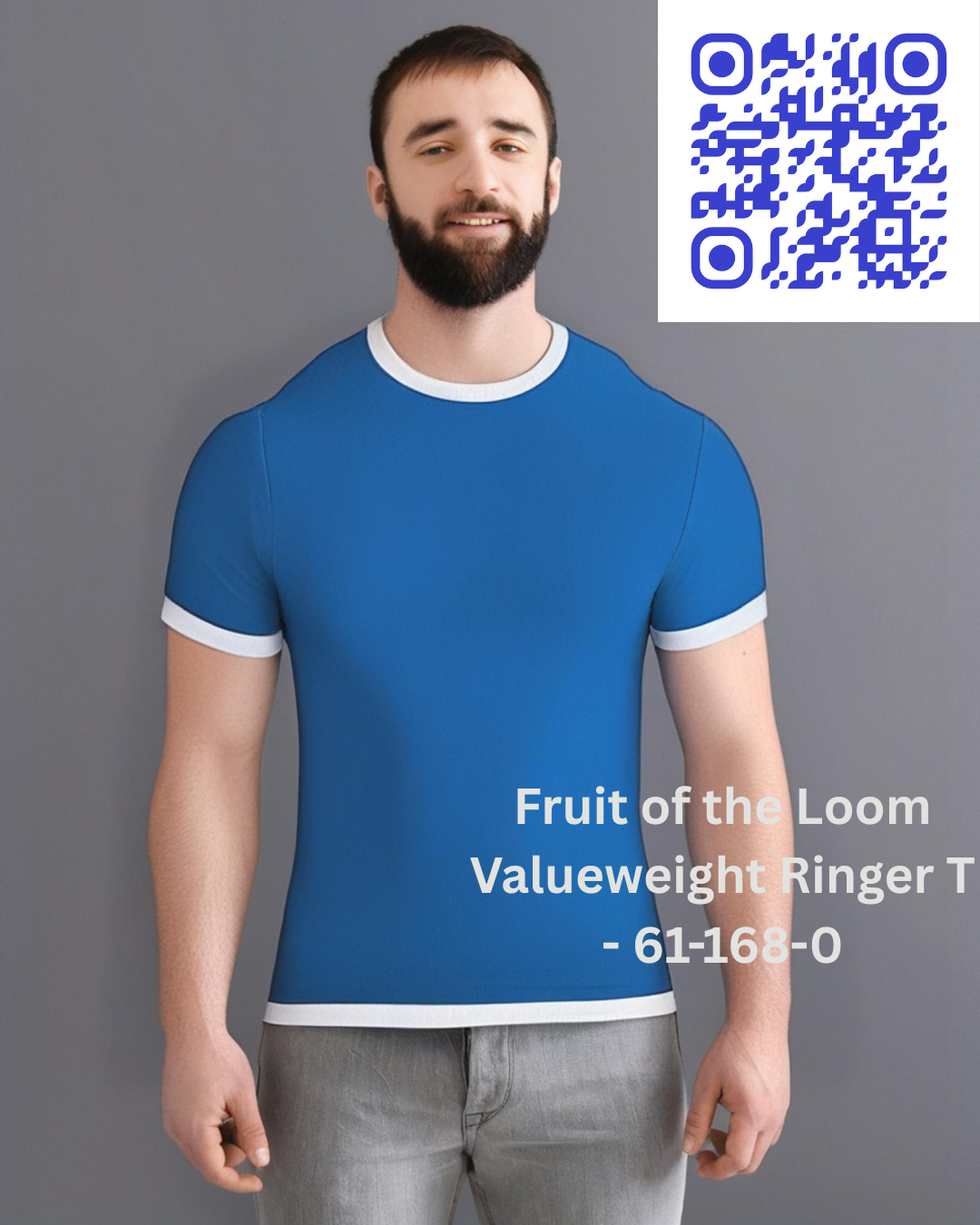 Fruit of the Loom Valueweight Ringer T - 61-168-0